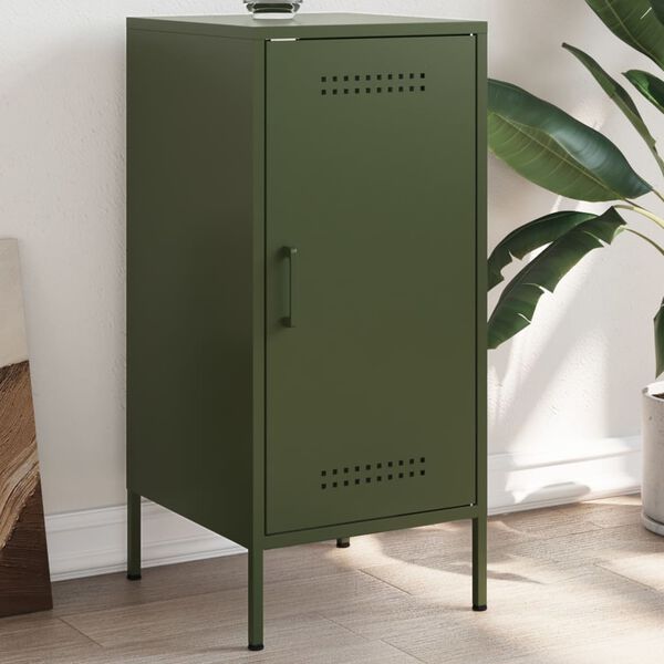 vidaXL Sideboard Olive Green 36x39x79 cm Steel