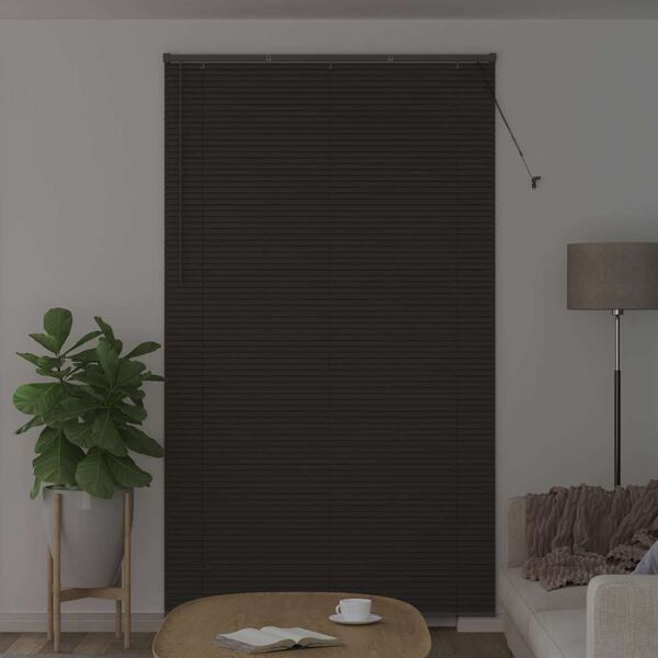 vidaXL Venetian Blinds Manual Dark Grey 220 x 130 cm Aluminium