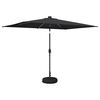 vidaXL Garden Parasol with LED Lights and Base 200 x 300 cm Polyester