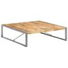 vidaXL Coffee Table 140x140x40 cm Rough Mango Wood