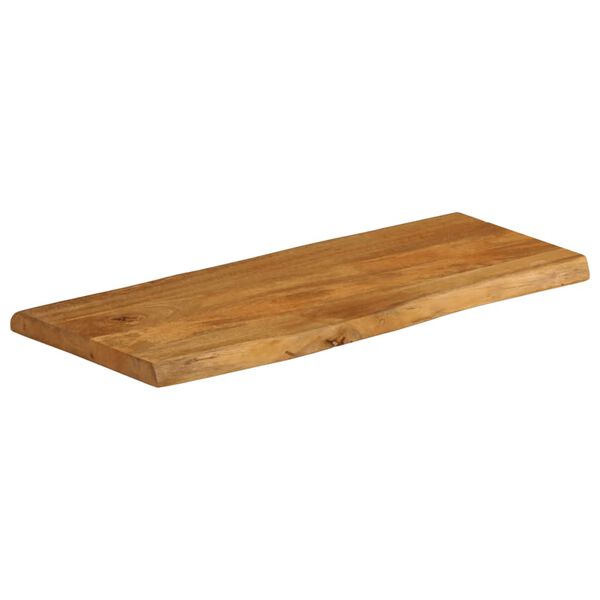 vidaXL Table Top 100x40x2.5 cm Live Edge Solid Wood Mango