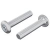 vidaXL Head Lock Screw 2 pcs Silver M6 x 30 mm Steel