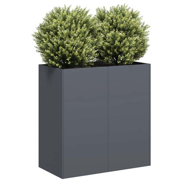 vidaXL Planter Anthracite 80x40x80 cm Cold-rolled Steel