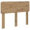 vidaXL Bed Frame Artisian Oak 135 x 190 cm Solid Pine Wood