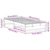 vidaXL Bed Frame Brown 75 x 190 cm Solid Pine Wood