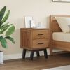 vidaXL Bedside Table Natural 40 x 35 x 55 cm Solid Teak Wood