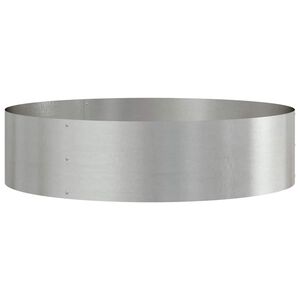 vidaXL Planter Ring Silver 80 x 80 x 20 cm Stainless Steel