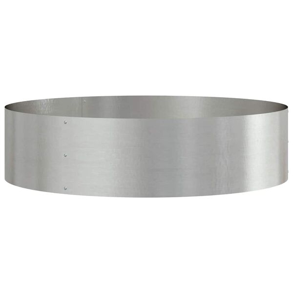 vidaXL Planter Ring Silver 80 x 80 x 20 cm Stainless Steel