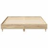 vidaXL Bed Frame No Mattress Sonoma Oak 140x200 cm Engineered Wood