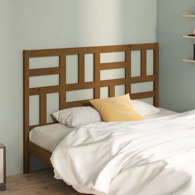 vidaXL Bed Headboard Honey Brown 126x4x104 cm Solid Wood Pine