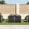 vidaXL Garden Raised Bed Anthracite 160x40x77 cm Galvanised Steel