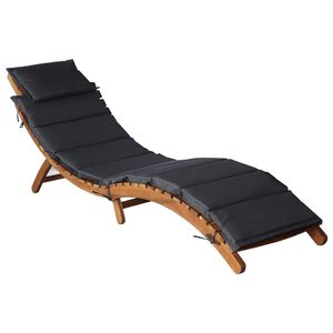 vidaXL Sunloungers Solid Acacia Wood Dark Grey