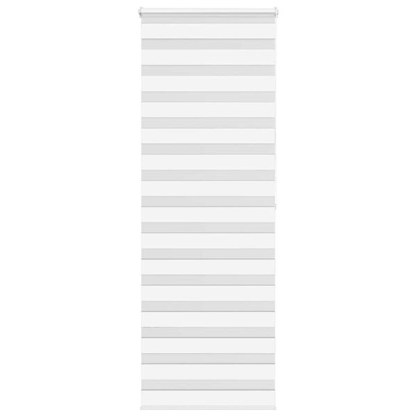 vidaXL Zebra Blind White 70x200 cm Fabric Width 65.9 cm Polyester