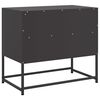 vidaXL TV Cabinet Black 68x39x60.5 cm Steel