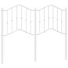 vidaXL Metal Headboard White 120 cm