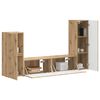 vidaXL TV Cabinet Set Wall-mounted 4 pcs Artisan Oak Engineered Wood