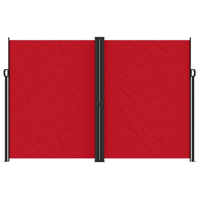 vidaXL Retractable Side Awning Red 220x1000 cm