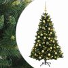 vidaXL Artificial Christmas Tree with Bauble 120 cm 150 LEDs