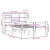 vidaXL Bookcase Bed without Mattress White 120x200 cm Solid Wood Pine