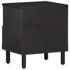 vidaXL Bedside Cabinets 2 pcs Black 40x33x46 cm Solid Wood Mango