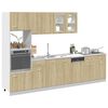 vidaXL 7 Piece Kitchen Cabinet Set Lyon Sonoma Oak Engineered Wood