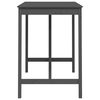 vidaXL Bar Table Grey 140x80x110 cm Solid Wood Pine