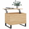 vidaXL Coffee Table Sonoma Oak 60x44.5x45 cm Engineered Wood