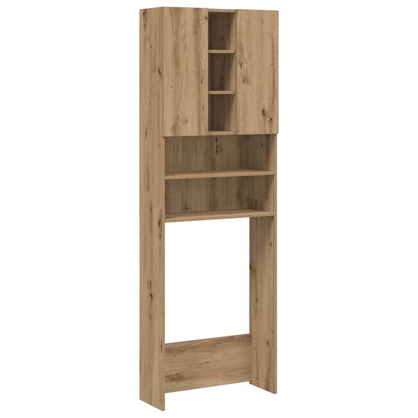 vidaXL Washing Machine Cabinet Artisan Oak 64x25.5x190 cm