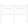 vidaXL Metal Headboard White 150 cm