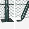 vidaXL Fence Post Green 50 x 1.5 m (13 mm mesh) Steel and PVC