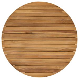 vidaXL Table Top &Oslash; 80 x 3.5 Round Solid Teak Wood Natural