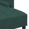 vidaXL Sofa Set with Cushion 2 pcs Dark Green Polyester