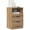 vidaXL Bedside Cabinet Artisan Oak 40x36x65 cm Engineered Wood