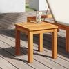 vidaXL Side Table Oil Natural 35 x 35 x 34 cm Solid Acacia Wood