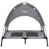 vidaXL Dog Bed with Canopy Anthracite Oxford Fabric and Steel