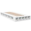 vidaXL Bed Frame without Mattress White 75x190 cm Small Single