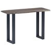 vidaXL Console Table Grey 115x35x76 cm Solid Aacia Wood and Iron