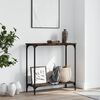 vidaXL Console Table Smoked Oak 75x30.5x75 cm Engineered Wood