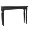 vidaXL Console Table Light Black 110x30x75 cm Solid Mahogany Wood
