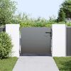 vidaXL Garden Gate with Lock Black 85 x 100 cm Powder-coated steel