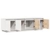 vidaXL TV Cabinet White 156x37x45 cm Solid Wood Pine