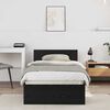 vidaXL Bed Frame with Headboard Black Oak 90 x 200 cm Engineered Wood