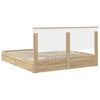 vidaXL Storage Bed with Drawer Sonoma Oak 180 x 200 cm Engineered Wood