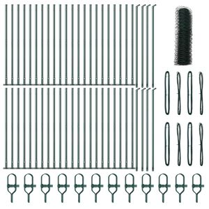 vidaXL Fence Post Green 100 x 0.8 m (36 mm mesh) Steel and PVC