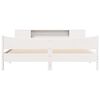 vidaXL Bed Frame without Mattress White 200x200 cm Solid Wood Pine
