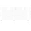 vidaXL Chainlink Fence with Post 10 x 1.2 m Galvanised Steel Silver