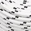vidaXL Braided Boat Rope White 14 mmx25 m Polyester
