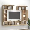 vidaXL 6 Piece TV Cabinet Set Sonoma Oak Engineered Wood