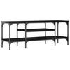 vidaXL TV Cabinet Black 121x35x45 cm Engineered Wood&Iron