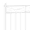 vidaXL Metal Replace Headboard White 160 cm